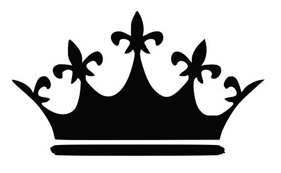 570x352 Crown Svg, Princess Crown Svg, King Crown Svg, Black And Whiite