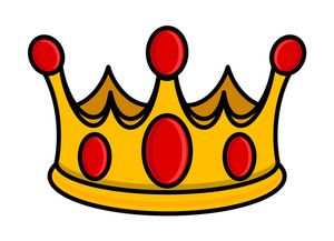 300x217 Golden Crown With Green Gemstones And Diamonds Royalty Free Stock