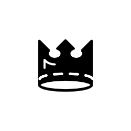 256x256 King Crown Silhouette Pngicoicns Free Icon Download