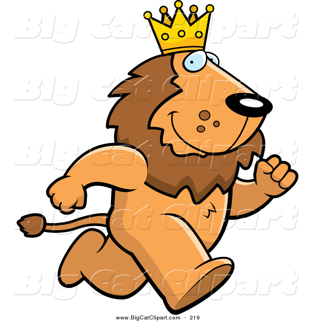 1024x1044 Big Cat Vector Clipart Of A Running Brown King Lion Character