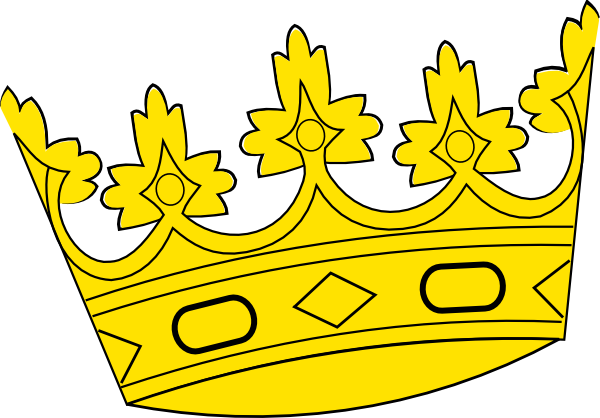 600x418 Tilted Crown Clipart