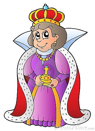 326x450 King And Queen On Throne Clipart