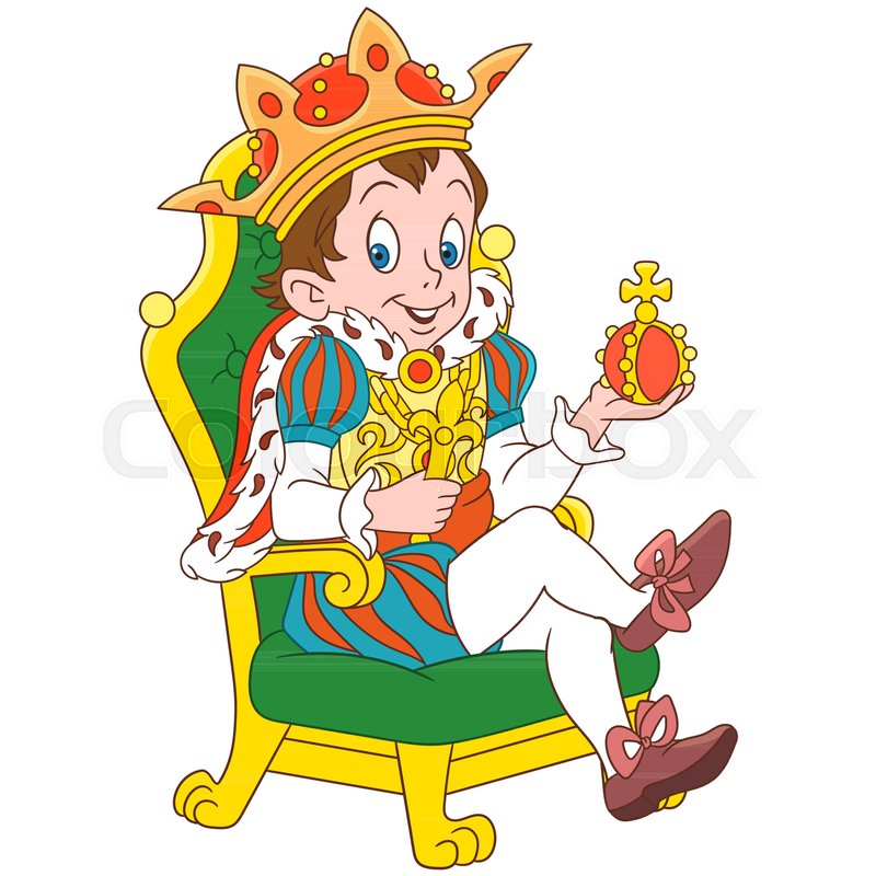 800x800 Cartoon Young King Or Prince, Isolated On White Background