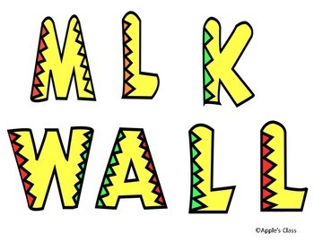 350x270 Dr. Martin Luther King Jr. Word Wall By Apple's Class Tpt