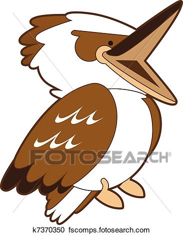 366x470 Clipart Of Laughing Kookaburra K7370350