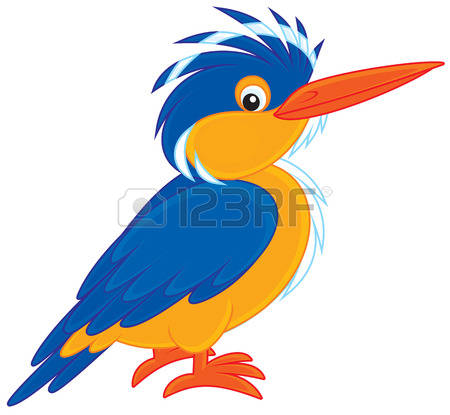 450x415 Small Blue Kingfisher Clipart