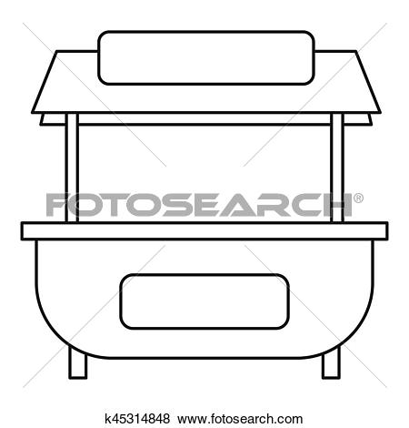 450x470 Market Clipart Outline