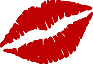 299x207 Red Kiss Mark Clip Art
