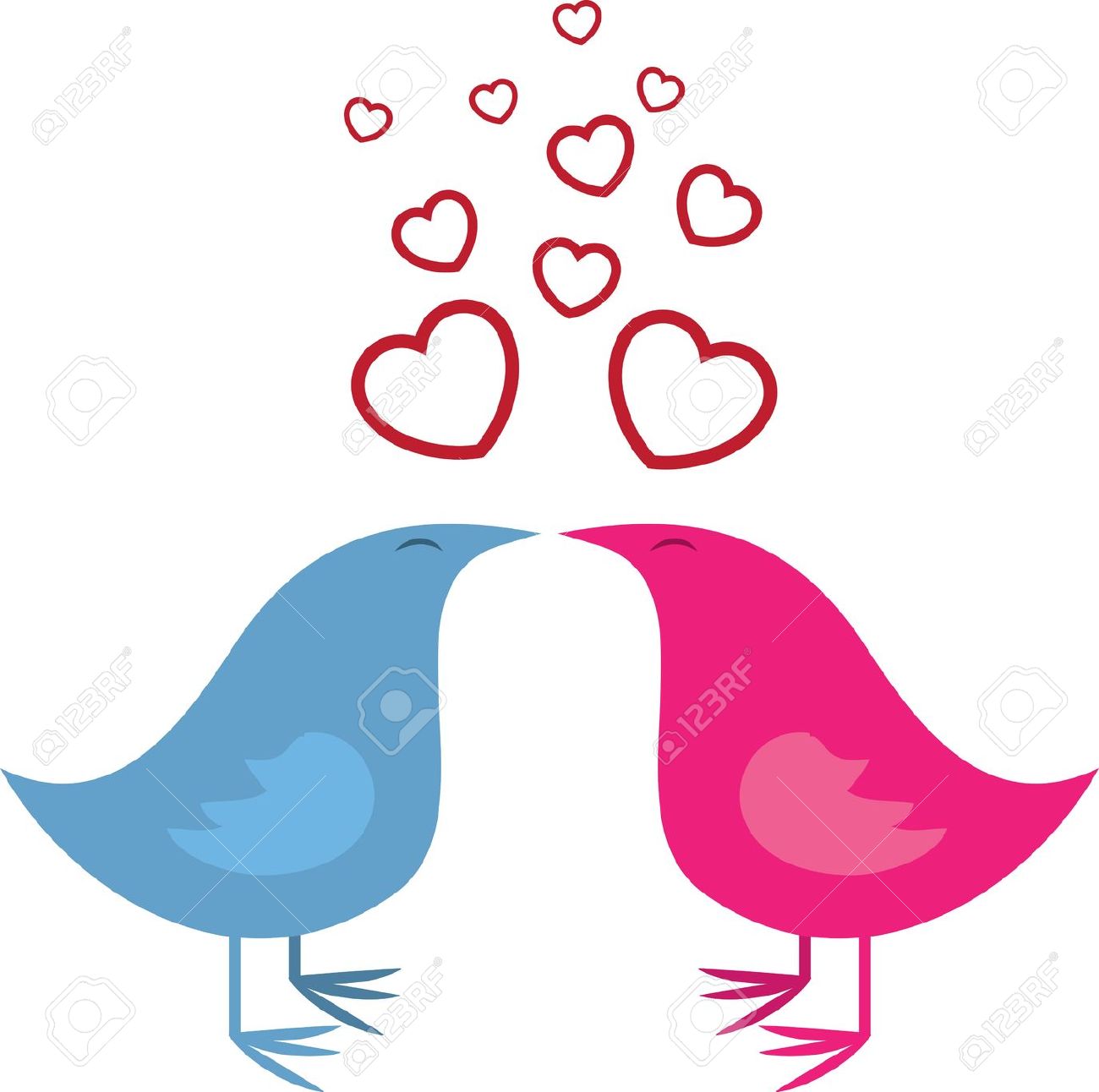 1300x1292 Blue Clipart Kiss