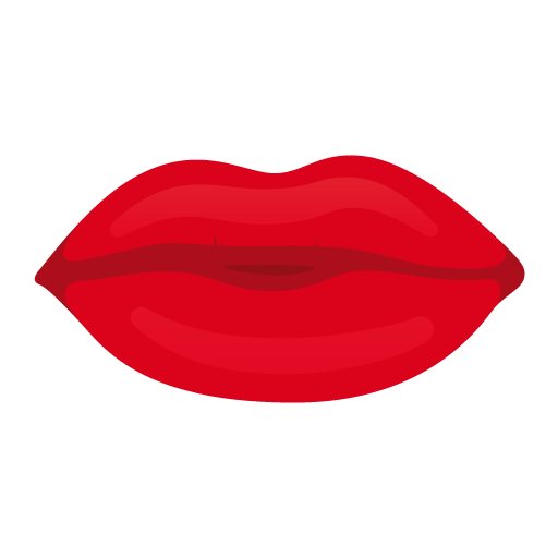 512x512 Image Of Kissy Lips Clip Art