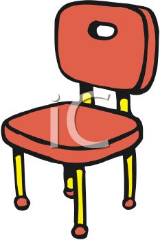 233x350 Cartoon Of A Kitchen Chair