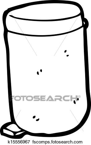 295x470 Clip Art Of Cartoon Kitchen Bin K15556967