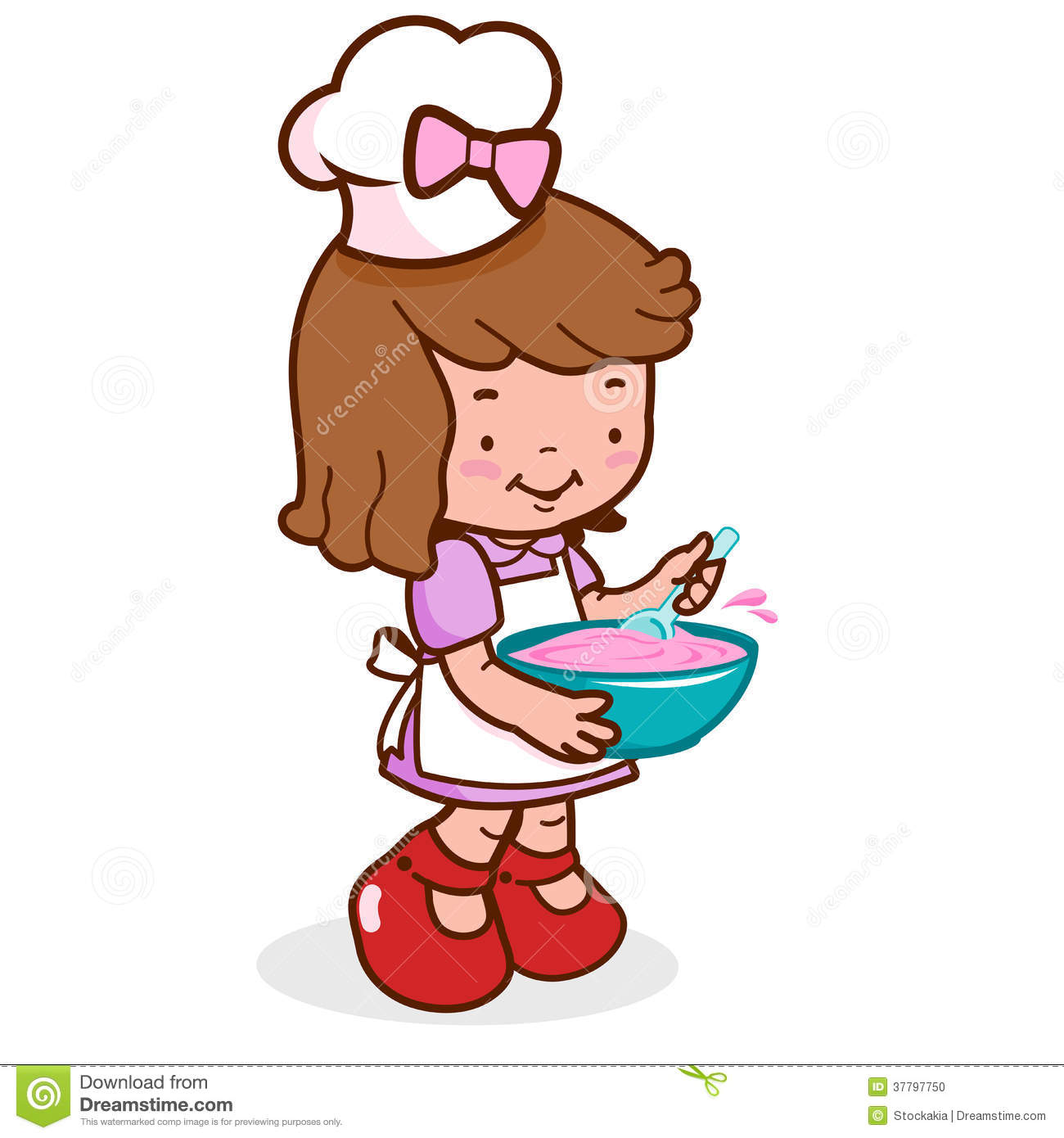 1300x1390 Kitchen Chef Clipart Girl