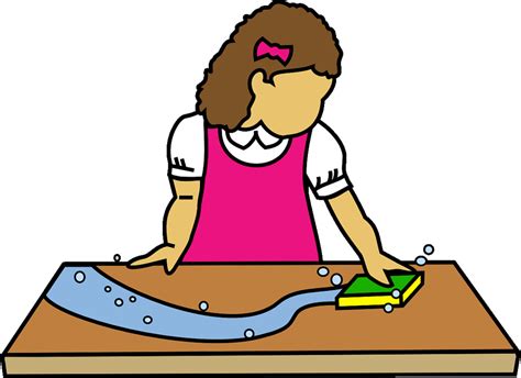 474x344 Cartoon Clean Kitchen Table