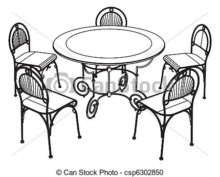 450x361 Kitchen Table And Chairs Clip Art Wonderful Table And Chairs
