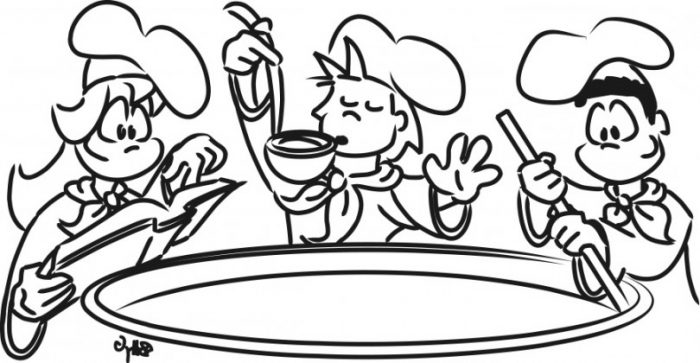 700x363 Best Kitchen Clipart Black And White