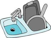 170x126 Clipart Of Kitchen Sink K5266105