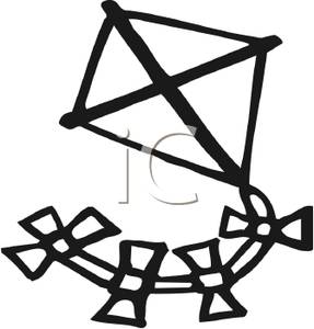 287x300 Art Image Black And White Kite