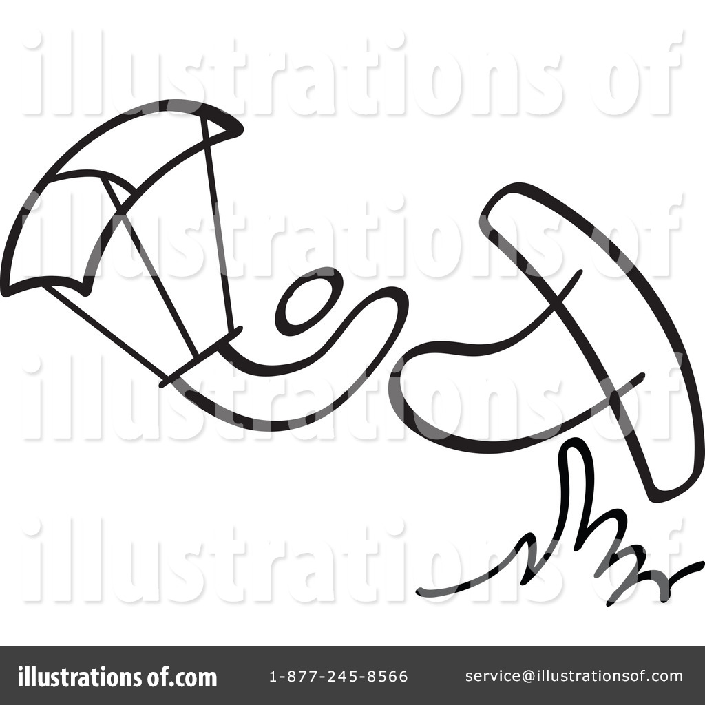 1024x1024 Kite Surfing Clipart