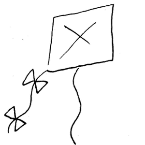 300x300 Kite Black And White Kite Clip Art Free Clipart Images