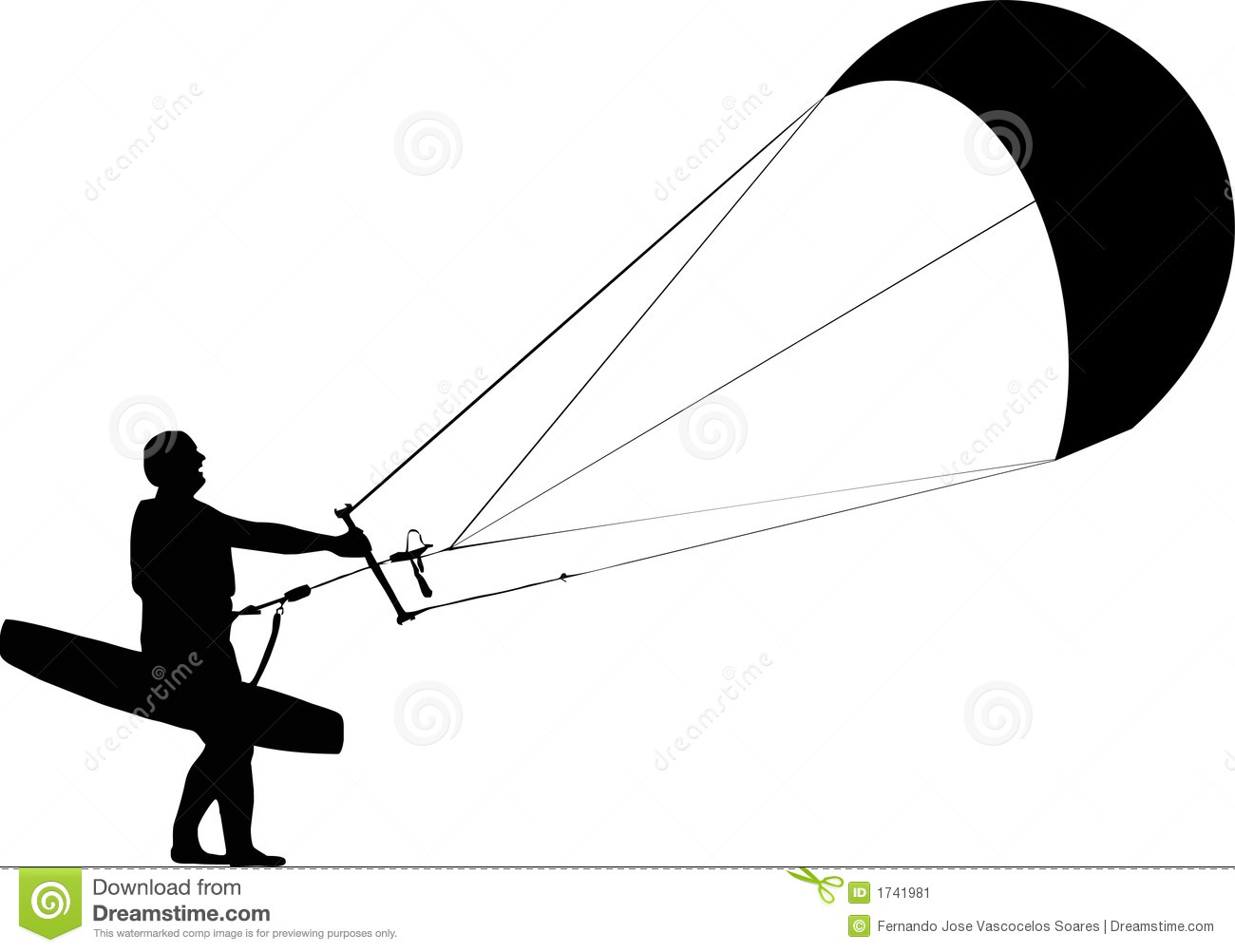 1300x1002 Kite Surfer Clip Art Cliparts