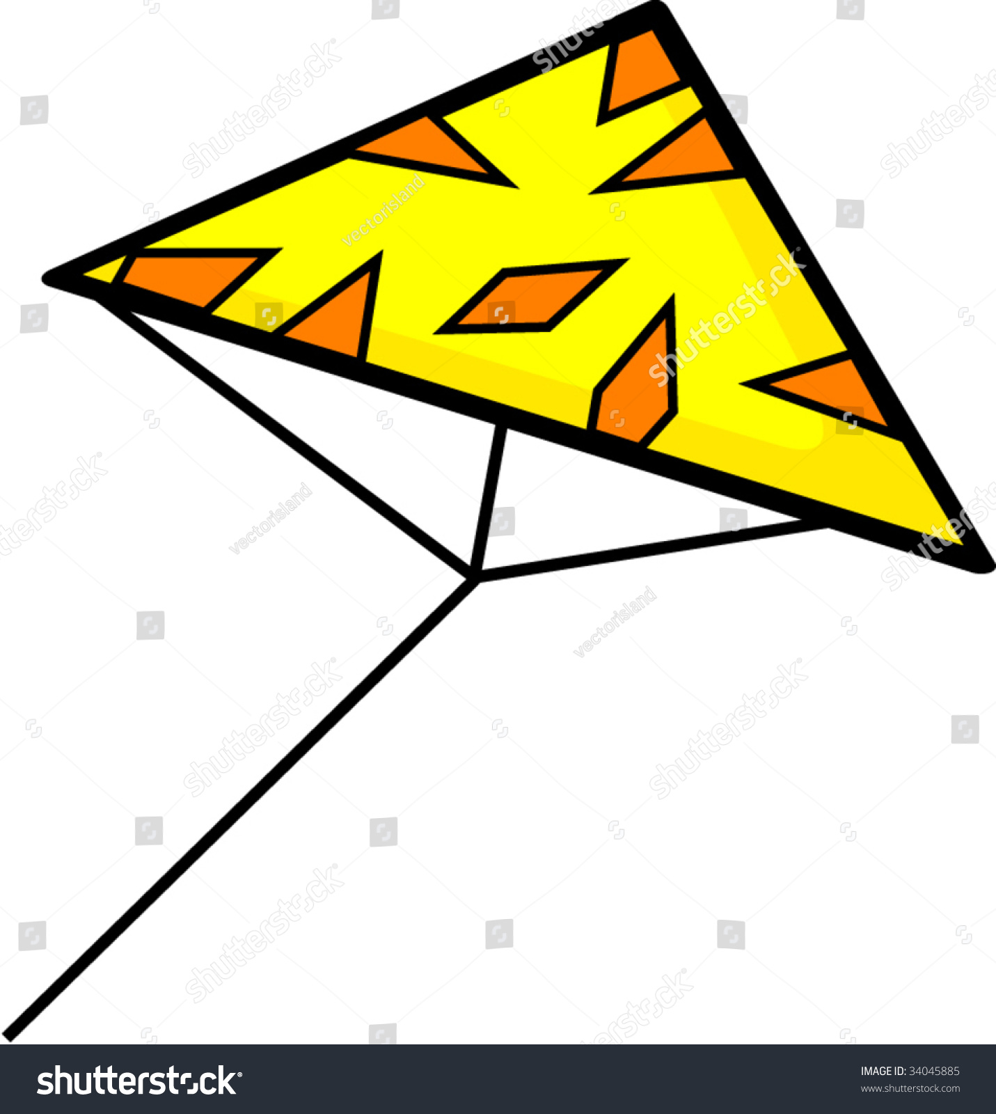 1431x1600 Kite Clipart Triangle