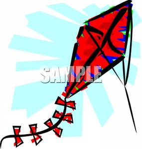 285x300 Red Kite Clipart Image