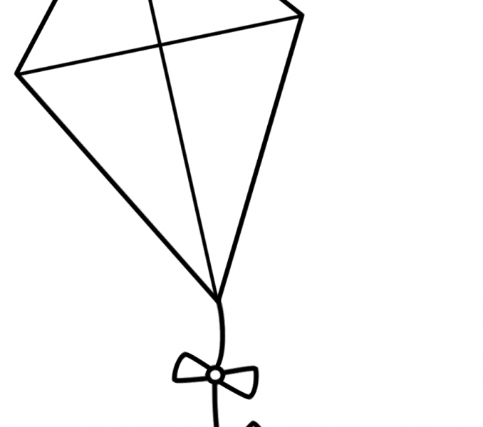 678x600 Kite Coloring Page Best Coloring Pages
