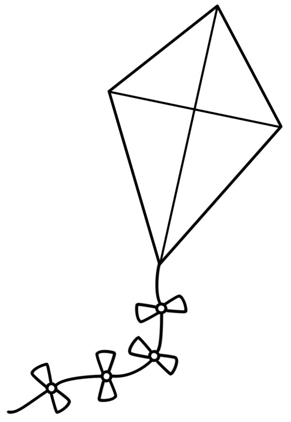 600x870 Kite Coloring Pages
