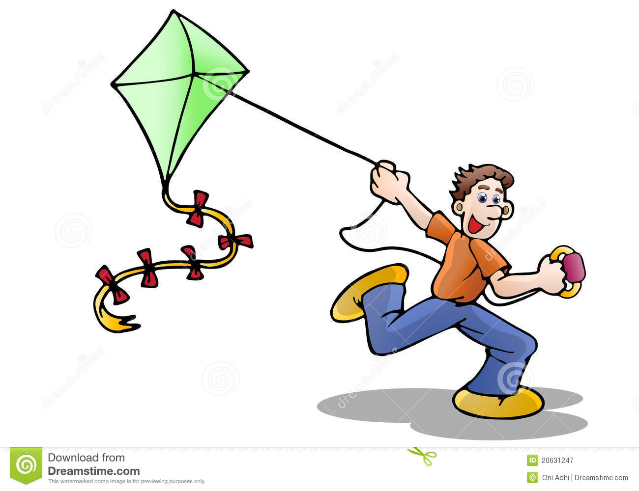 1300x1000 Kite Flying Clipart