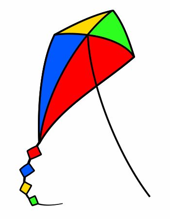 350x450 Drawing A Cartoon Kite