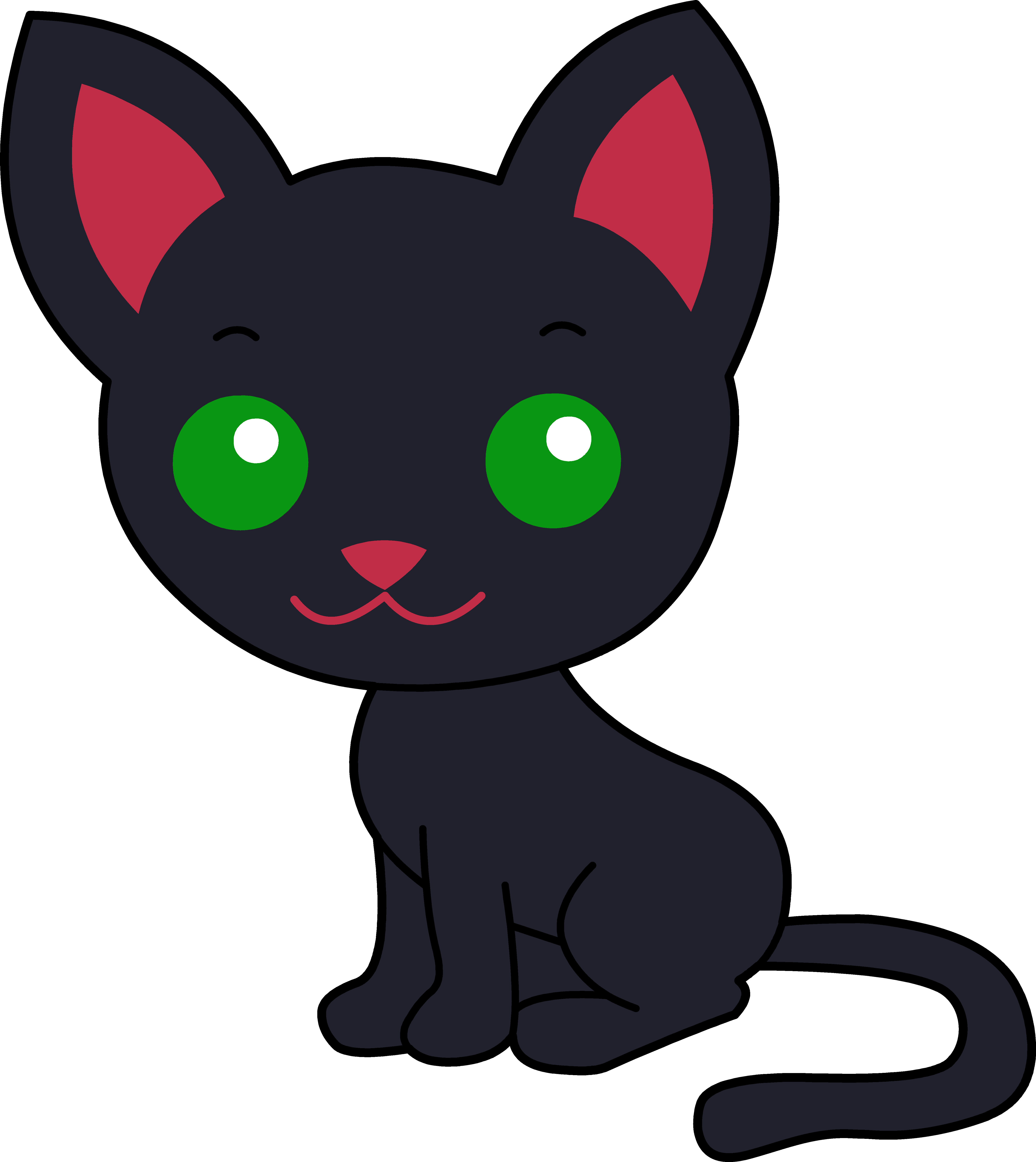 5368x6022 Black Kitten Clipart Free Clipart Images