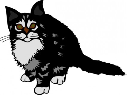 425x318 Kitten Black Clip Art Free Vectors Ui Download