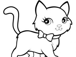 320x240 Perfect Kitten Coloring Page 50 For Your Coloring Print