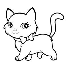 235x235 Cat Color Page, Animal Coloring Pages, Color Plate, Coloring Sheet
