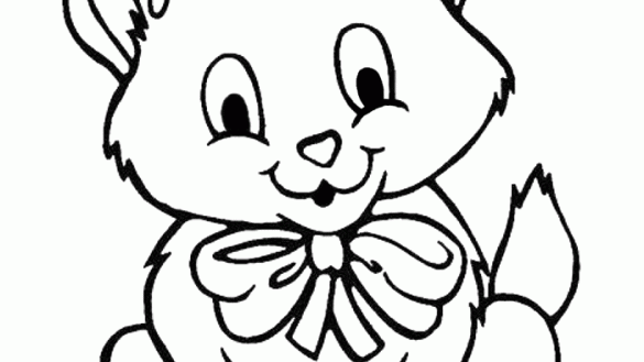 585x329 Classy Idea Kitten Color Page Download Free Coloring Pages
