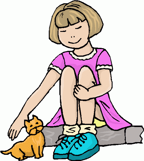490x545 Girl Kittens Cliparts