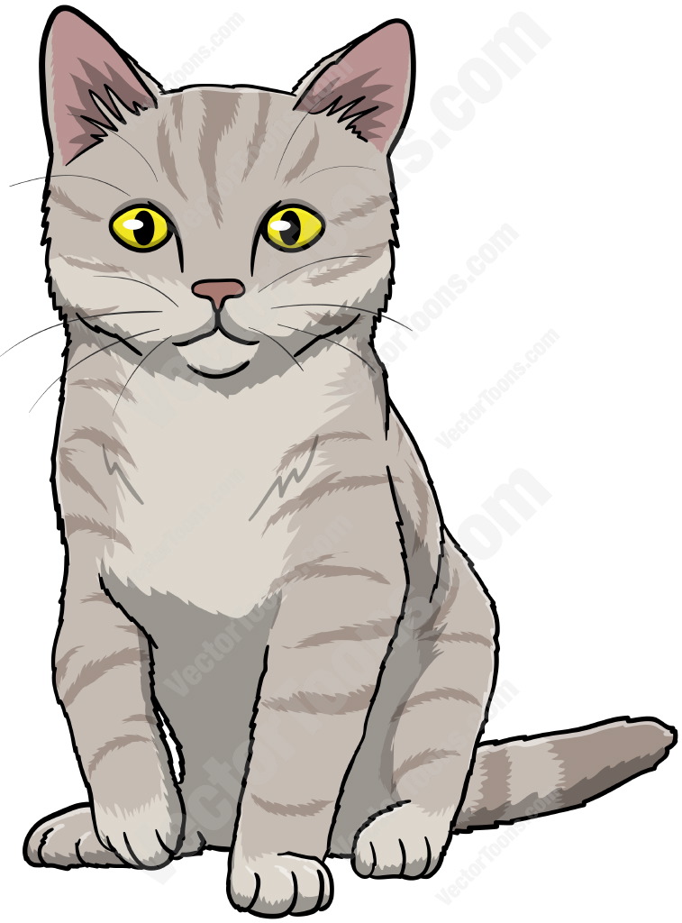757x1024 Kittens Clipart Gray Cat