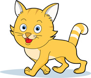 185x160 Kittens Clipart Yellow