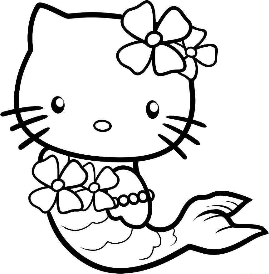 862x875 Glamorous Free Hello Kitty Coloring Pages 23 With Additional Free