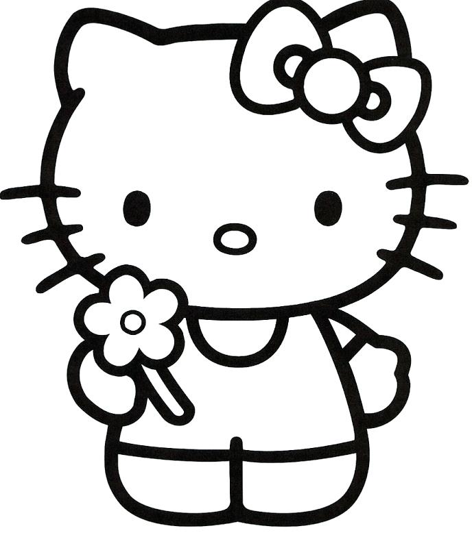 688x800 Hello Kitty Cake Template Printable Free Hello Kitty Coloring