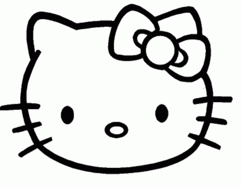 829x644 Hello Kitty Coloring Pages Az Many Interesting Cliparts