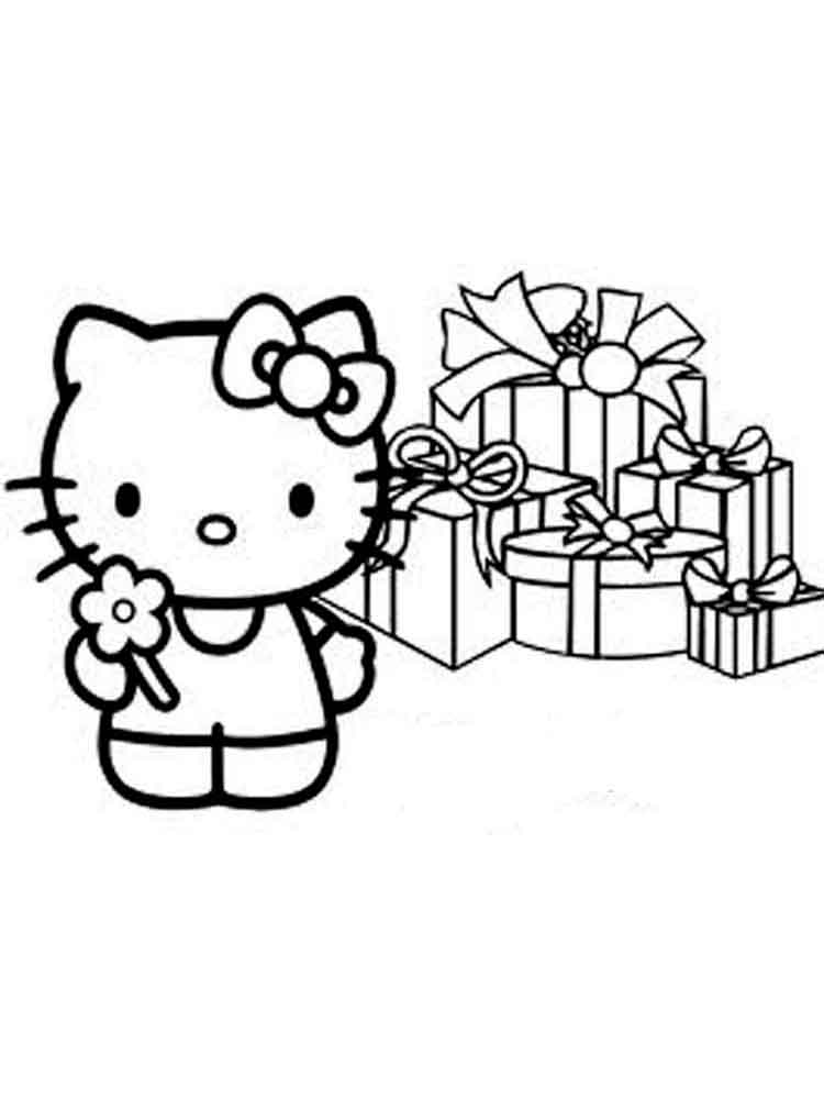750x1000 Hello Kitty Coloring Pages. Download And Print Hello Kitty