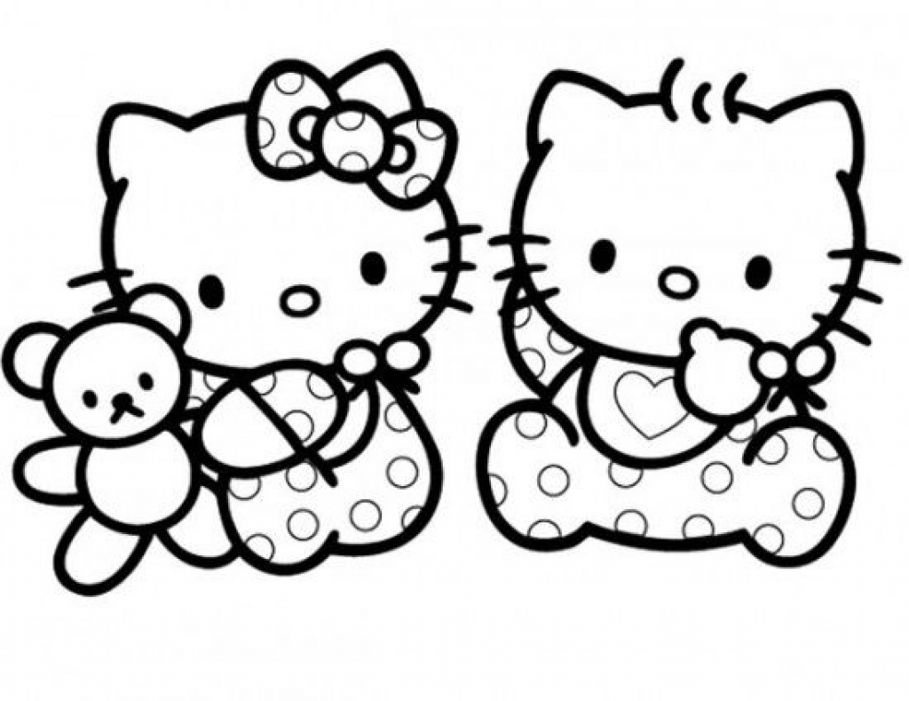 1024x789 Baby Hello Kitty Coloring Pages