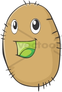 218x320 Happy Kiwi Fruit Cartoon