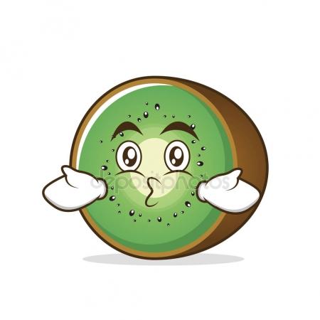 450x450 Kissing Kiwi Fruit Character Cartoon Stock Vector Kongvector