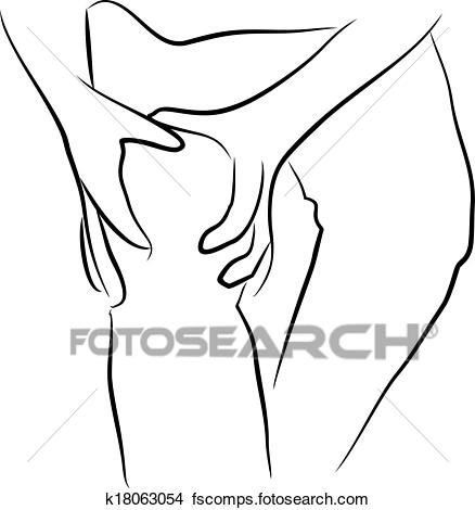 438x470 Drawings Of Knee Pain K18063054