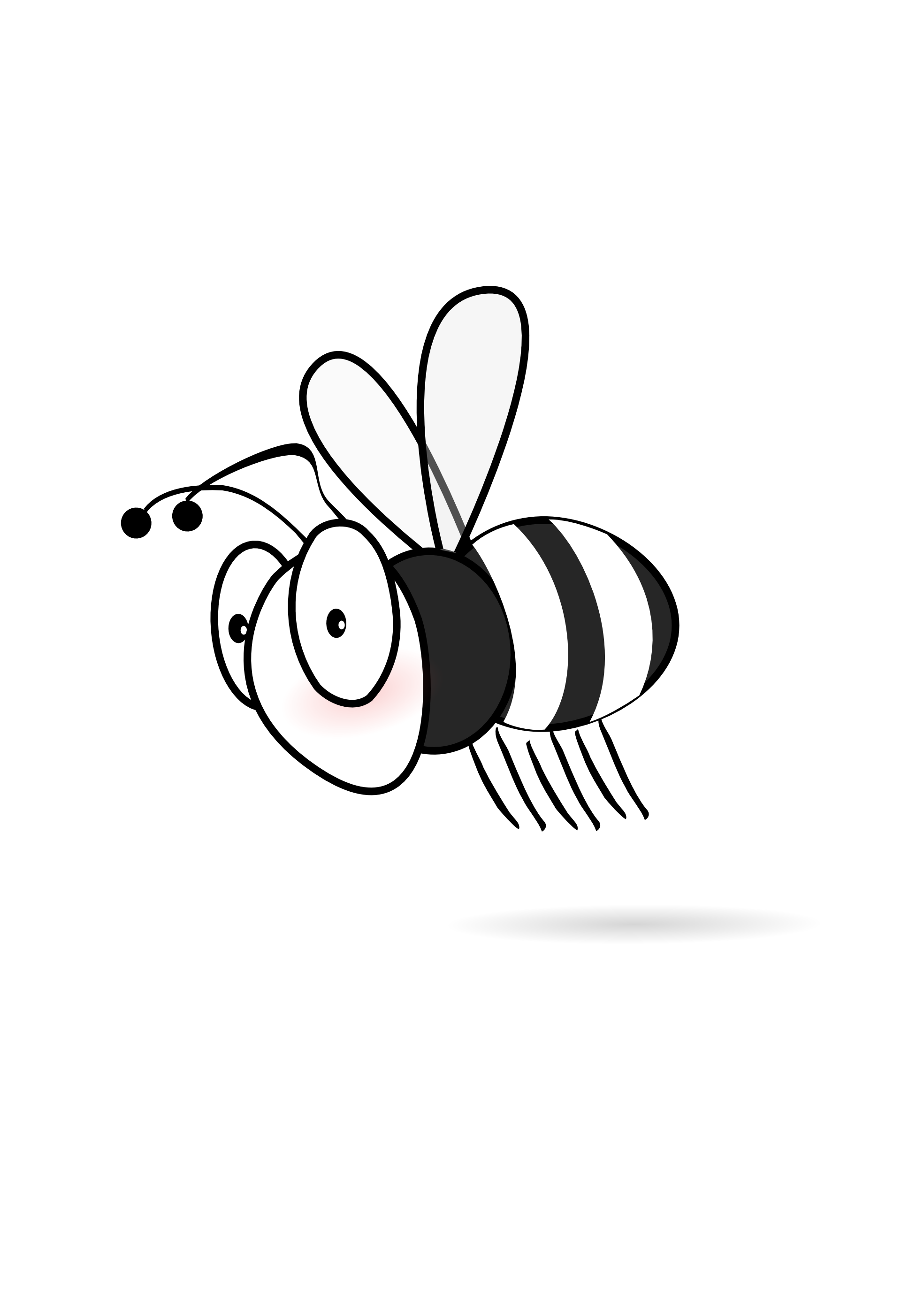 1969x2785 Bee Black And White Bee Clipart Black And White Hostted
