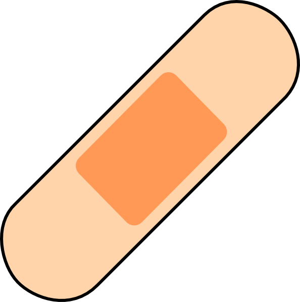 594x598 One Bandaid Clip Art