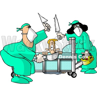 400x400 Funny Knee Surgery Clipart